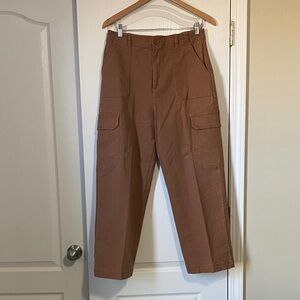 Z Supply Noah Cargo Straight Leg Pants in Chestnut Brown